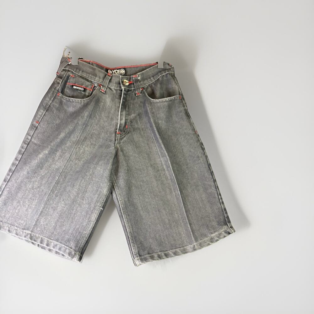 Enyce Denim Shorts Men’s 30 Black Baggy Jorts 11 Inseam Y2K Hip Hop Skater